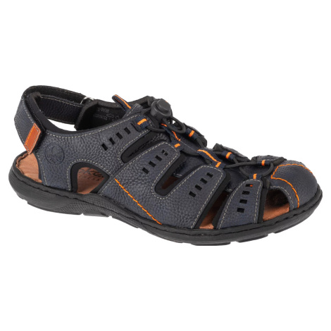 TMAVOMODRÉ PÁNSKE SANDÁLE RIEKER SANDALS 22021-14