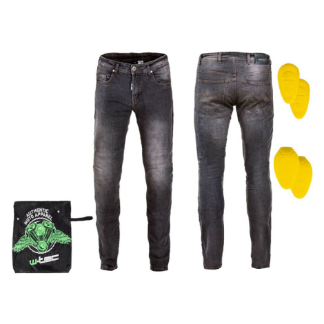 Pánske moto jeansy W-TEC Kancelor Farba šedá