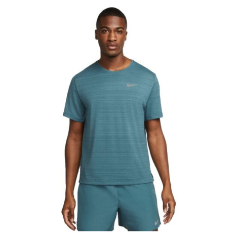 Nike DRI-FIT MILER Pánske bežecké tričko, tmavo zelená, veľkosť