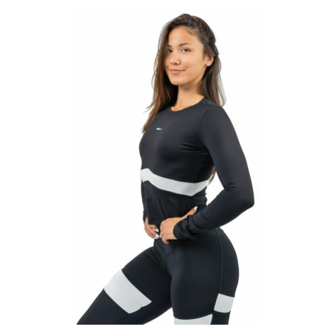Nebbia Long Sleeve Sporty Top True Hero Black Fitness tričko