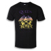 Tričko metal ROCK OFF Queen Gradient Crest Čierna