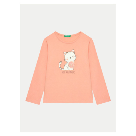 United Colors Of Benetton Blúzka 3I1XG10FG Oranžová Regular Fit