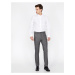 Koton Men's Gray Slim Fit Trousers