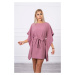 Batwings Oversize dress dark pink