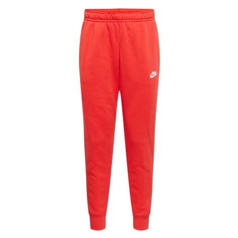 Nike Sportswear Nohavice 'Club Fleece'  červená