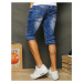 Men's denim blue shorts