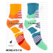 MORE Vzorované ponožky More-078-116 116-oranžová