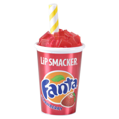 Lip Smacker Fanta Strawberry štýlový balzam na pery v tégliku príchuť Strawberry
