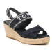 Tommy Hilfiger Espadrilky Seasonal Webbing Mid Wedge FW0FW07091 Tmavomodrá