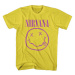 Nirvana tričko Purple Smiley Žltá
