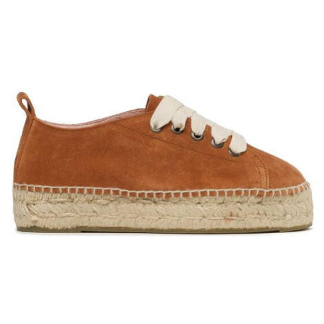 Manebi Espadrilky Lace-Up Espadrilles R 3.9 E0 Hnedá