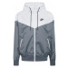 Nike Sportswear Prechodná bunda 'Heritage Essentials'  svetlosivá / tmavosivá / biela