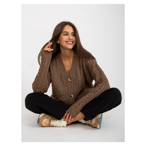 Sweater-LC-SW-8008.80P-brown Rue Paris