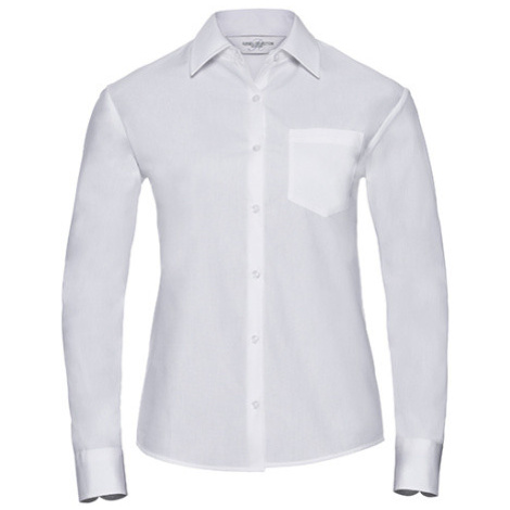 Russell Dámska popelínová košeľa R-936F-0 White