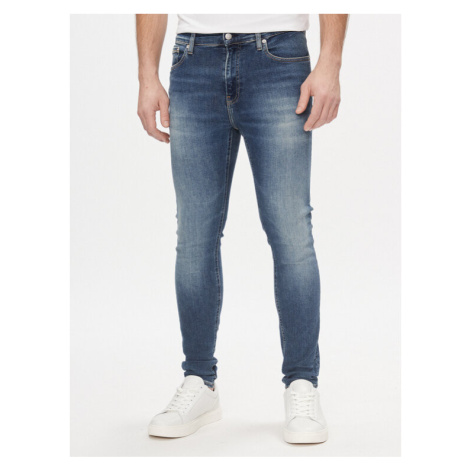 Calvin Klein Jeans Džínsy Super J30J324185 Tmavomodrá Skinny Fit