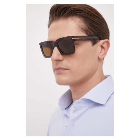 Slnečné okuliare BOSS pánske, hnedá farba Hugo Boss