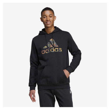 PÁNSKA MIKINA S KAPUCŇOU NA FITNES ADIDAS ČIERNA
