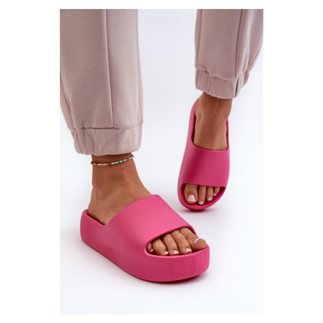 Women's slippers with thick soles Fuchsia Oreithano