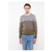 LC Waikiki Crew Neck Long Sleeve Color Block Men's Knitwear Sweater