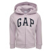 GAP LOGO FULLZIP Dievčenská mikina, fialová, veľkosť