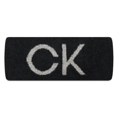 Calvin Klein Textilná čelenka Elevated Monogram K60K609962 Čierna