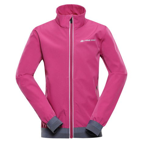 Dětská softshellová bunda ALPINE PRO TYCHO fuchsia red 164-170