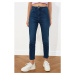 Trendyol Navy Blue High Waist Slim Fit Jeans