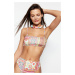 Trendyol Ethnic Pattern Strapless Bikini Top