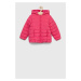 Detská bunda United Colors of Benetton ružová farba,