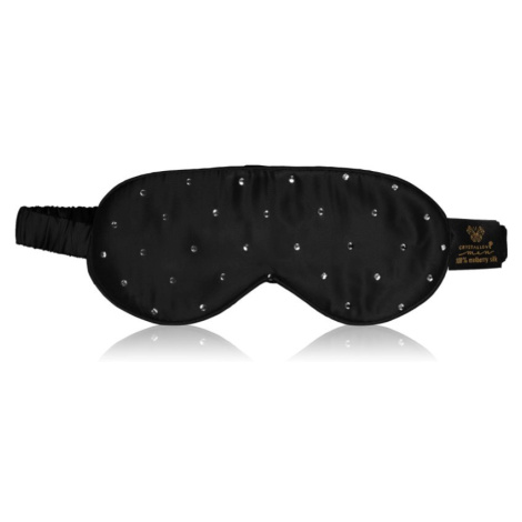 Crystallove Crystalized Silk Eye Mask maska na spanie farba Black