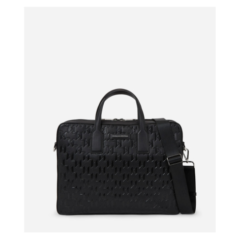 Taška Na Notebook Karl Lagerfeld K/Loom Lea Briefcase Black