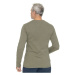BUSHMAN RYNDON Pánske tričko s dlhým rukávom, khaki, veľkosť