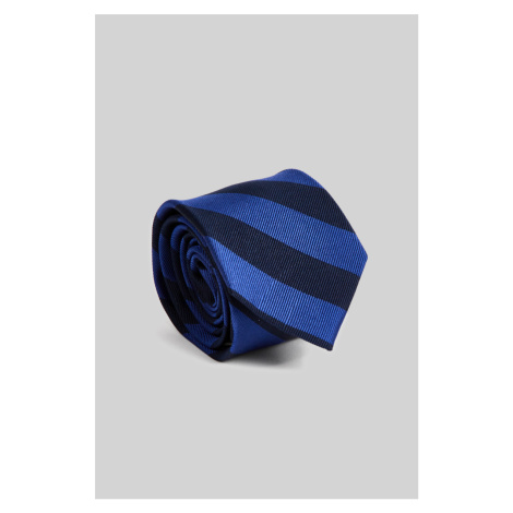 KRAVATA GANT STRIPED SILK TIE EVENING BLUE