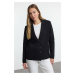 Trendyol Black Premium Yarn/Special Yarn Wide Pattern Knitwear Cardigan