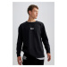 DEFACTO Oversize Fit Crew Neck Printed Sweatshirt