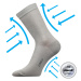 Kompresné ponožky LONKA Kooper svetlo šedé 1 pár 109207