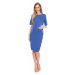 Modré tehotenské šaty 0147