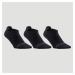 Športové ponožky RS 160 nízke čierne 3 páry