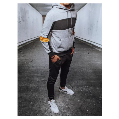 Dstreet AX0584 gray and black men's tracksuit