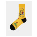 Horčicové vzorované ponožky Fusakle Ferdo Mravec
