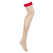 Punčochy Obsessive S814 stockings Farba: Červená