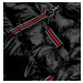 Čierna dámska bunda s ozdobnými lampasmi (AG1-J9002)