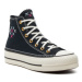 Converse Plátenky Chuck Taylor All Star Lift Crafted Stitching Platform A08731C Čierna