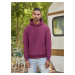 Burgundy Men's Hooded Sweat Fruit of the Loom