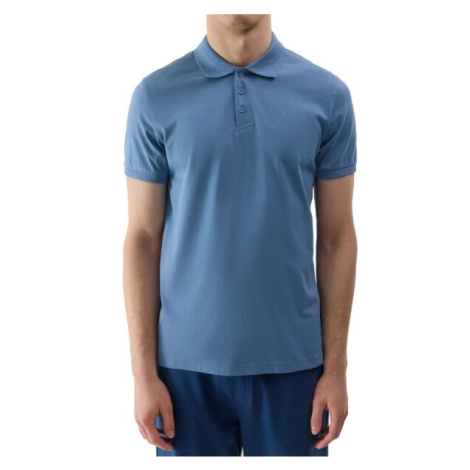 4F POLO SHIRT M Pánske polo tričko, modrá, veľkosť