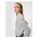 Koton Openwork Knitwear Sweater Beaded High Collar