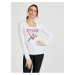 White Women's T-Shirt Guess Icon - Women