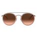Slnečné okuliare Ray-Ban dámske, hnedá farba, 0RB3647N
