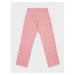 Ružové dievčenské kockované rifľové nohavice GAP