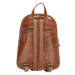 MicMacbags Hnedý prémiový kožený ruksak „Fashionstar“ 11L